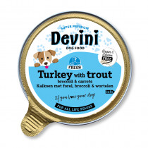 Devini dog turkey and trout 85 gram